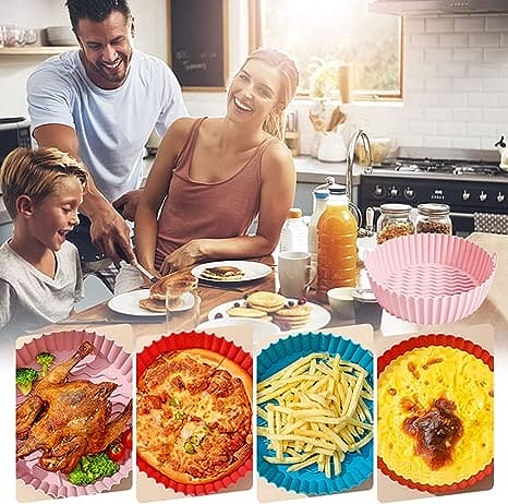 Silicone Air Frying Plate, Oven Baking Tray, Non Stick Baking Basket Mat, Round Replacement Grill Pan Accessory, Silicone Pot Liner Basket, Round Microwave Pads, Kitchen Cooking Tool Silicone Air Frying Plate, Oven Baking Tray, Non Stick Baking Basket Mat, Round Replacement Grill Pan Accessory, Silicone Pot Liner Basket, Round Microwave Pads, Kitchen Cooking Tool